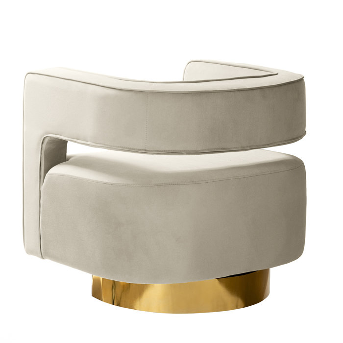 Mercer41 Alson 29.5'' Wide Velvet Swivel Barrel Chair & Reviews Wayfair